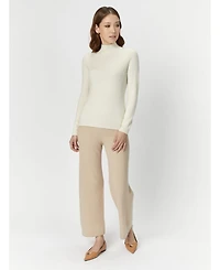 Gobi Cashmere Women's Mock Neck Sweater