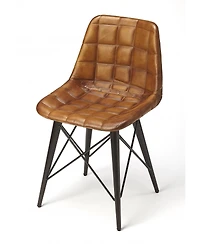 Faux Leather Tufted Side Chair for Dining Room or Office Seating