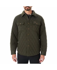 Smith's Workwear Men's Snap Closure Diamond Quilted Knit Shirt-Jac