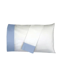 Cuff Pillowcase Set (Pair) - Luxury 608 Cotton Usa, Standard/Queen