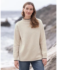 Celtic & Co. Women's Felted Funnel Neck Sweater
