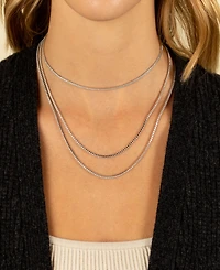 By Adina Eden Classic Thin Tennis Necklace