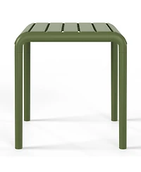 Plastic Modern Outdoor Patio Accent Side Tables (Set of 2)