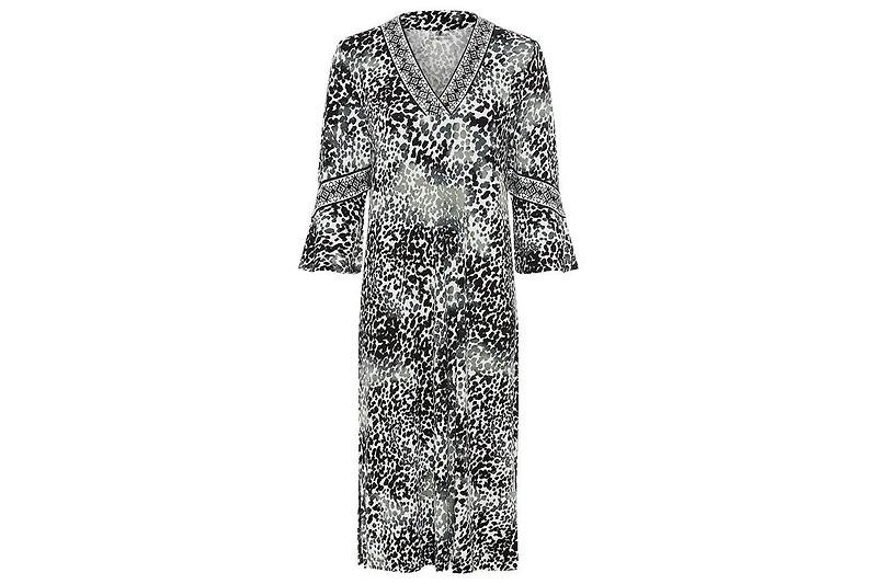 Olsen Women's Animal Print Bell Sleeve Dress
