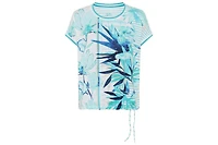 Olsen Women's Mixed Print Embellished T-Shirt