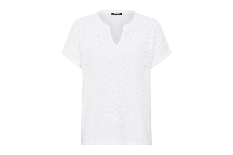 Olsen Women's Eyelet T-Shirt