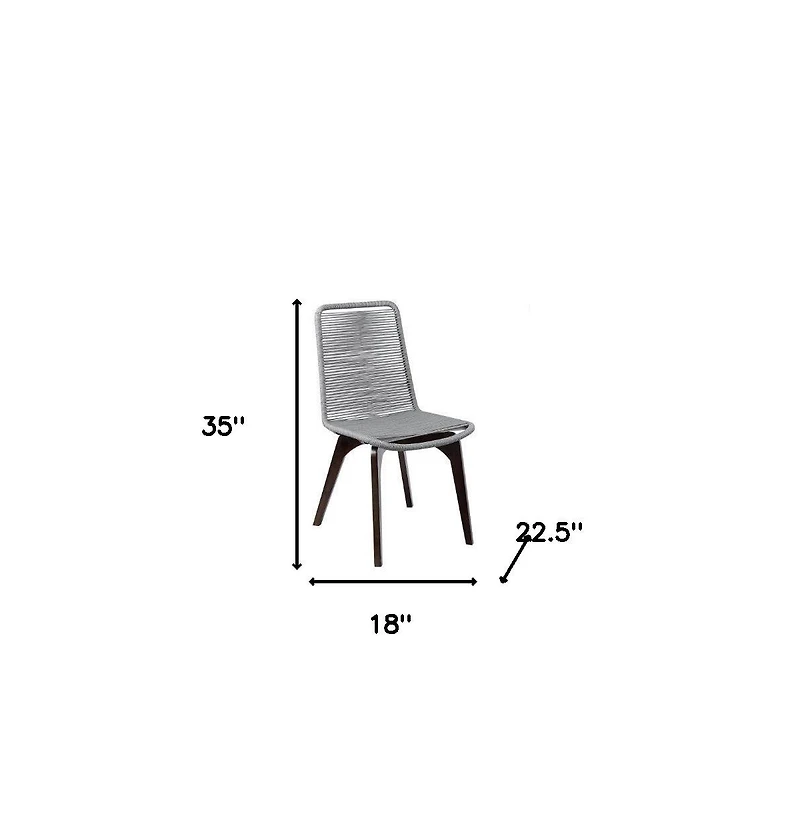 Set of Two Solid Wood Dining Chairs – Perfect Outdoor Seating for Deck & Patio