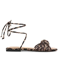 On 34th Women's Jenniee Knot Lace-Up Flat Sandals, Exclusively at Macy's