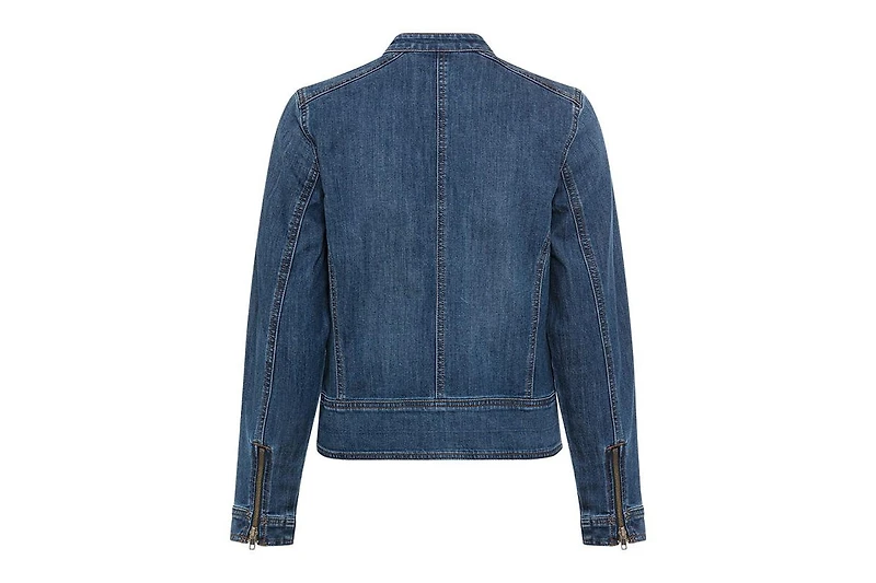 Olsen Women's Collarless Denim Jacket