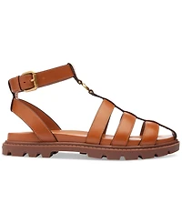 Coach Women's Sculpted C Leather Fisherman Sandals