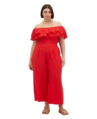 City Chic Plus Poppy Jumpsuit