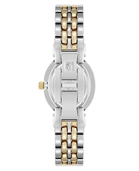 Anne Klein Women's Quartz Contemporary Oval Two-Tone Metal Alloy Bracelet Watch, 25mm