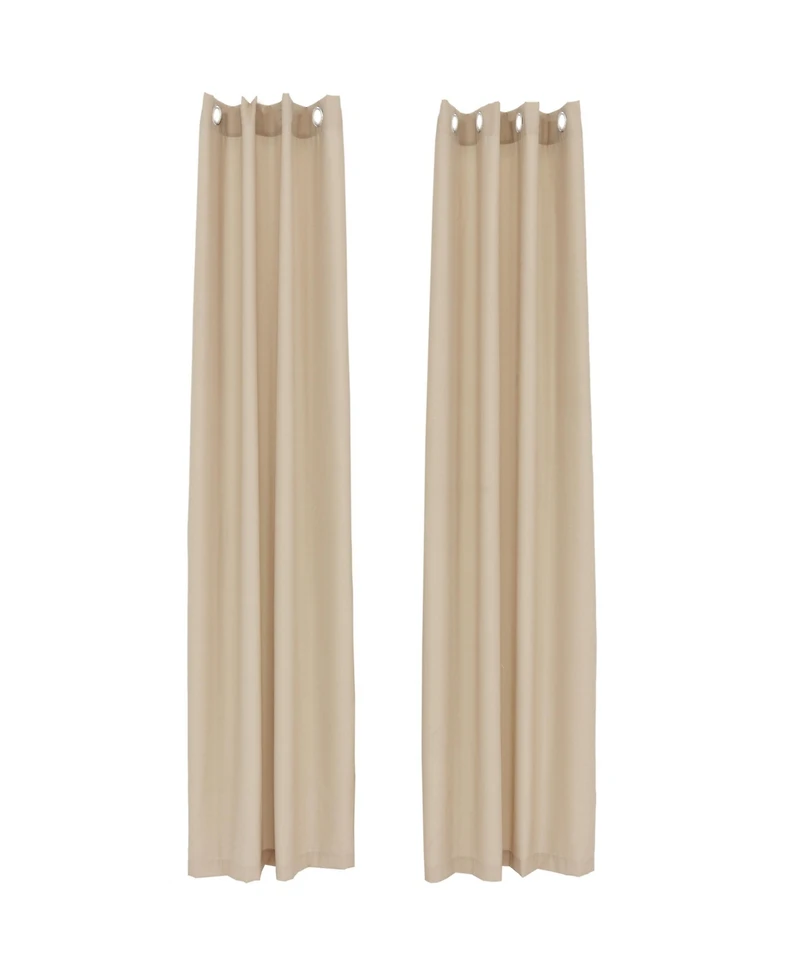 Simple Styles Indoor/Outdoor Curtain Panels with Grommet Tops