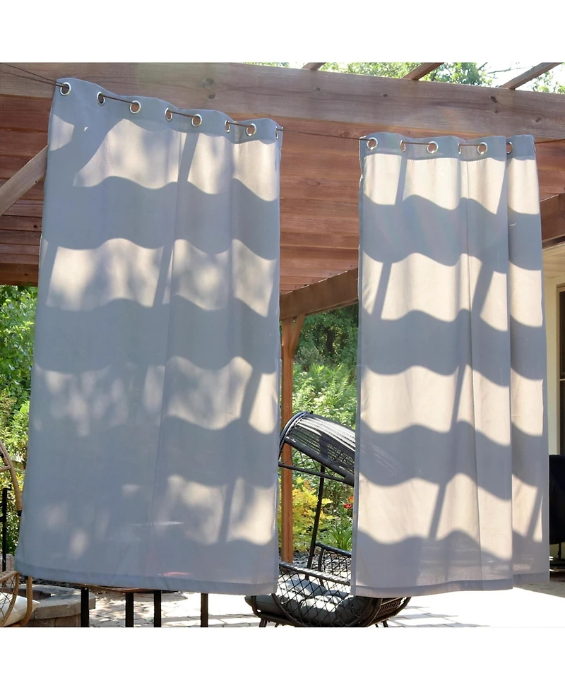 Simple Styles Indoor/Outdoor Curtain Panels with Grommet Tops