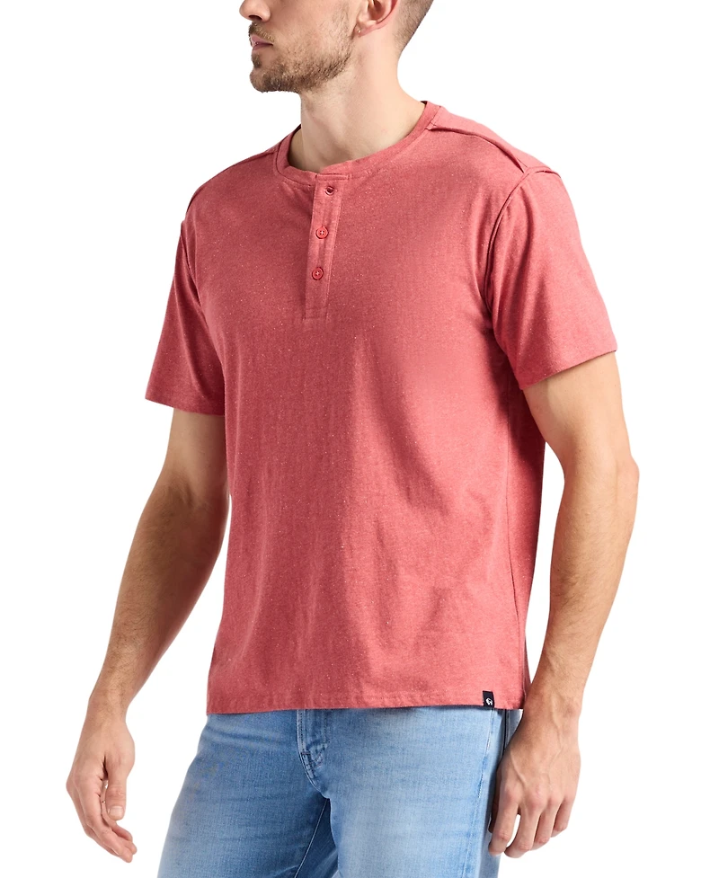 Men's Kitform Short Sleeve Speckled Jersey Henley