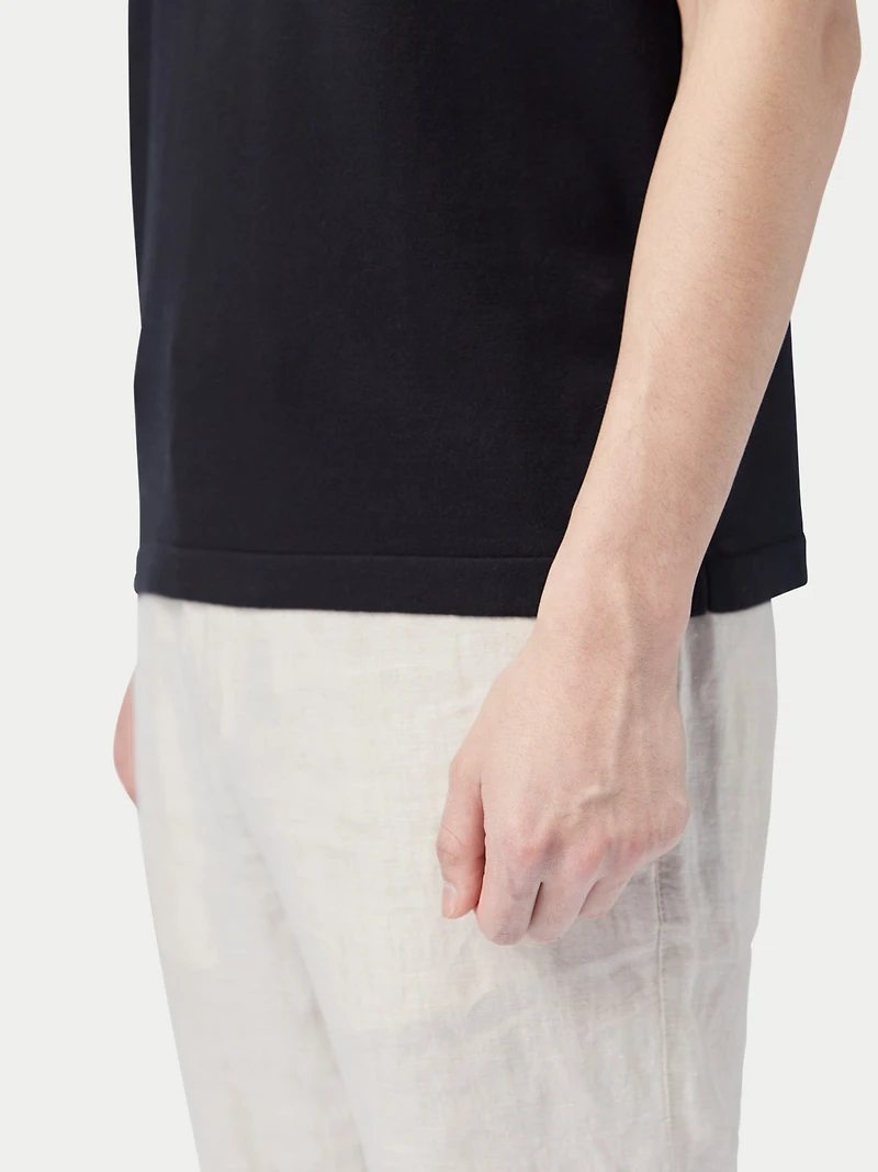 Gobi Cashmere Men's Cotton Silk Blend Polo T-Shirt