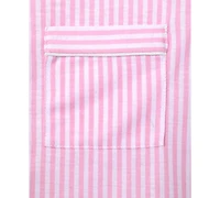 Max & Olivia Big Girls Striped Button-Front Top Shorts Pajamas With Scrunchie, 3 Piece Set