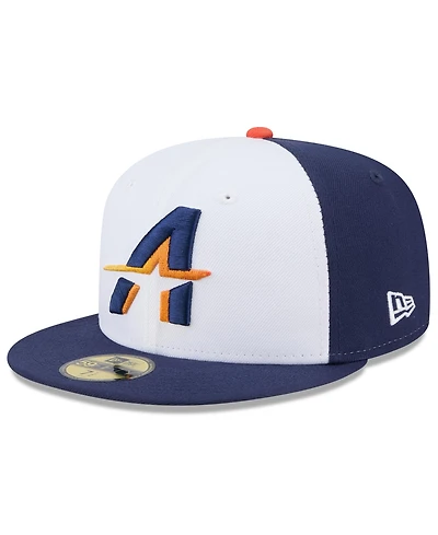 New Era Men's White/Navy Houston Astros 2025 City Connect 59FIFTY Fitted Hat