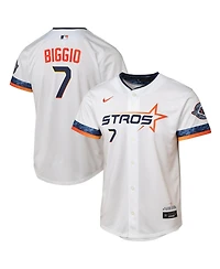 Nike Big Boys and Girls Craig Biggio White Houston Astros 2025 City Connect Limited Player Jersey