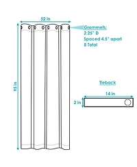 Blackout Curtain Panel with Grommet Top