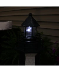 Outdoor Backyard Garden Nautical Lighthouse Solar Led Pathlight Statue Figurine - 36"