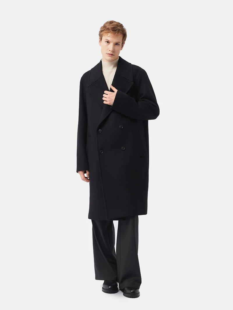 Gobi Cashmere Men's Double-Breasted Coat for Men