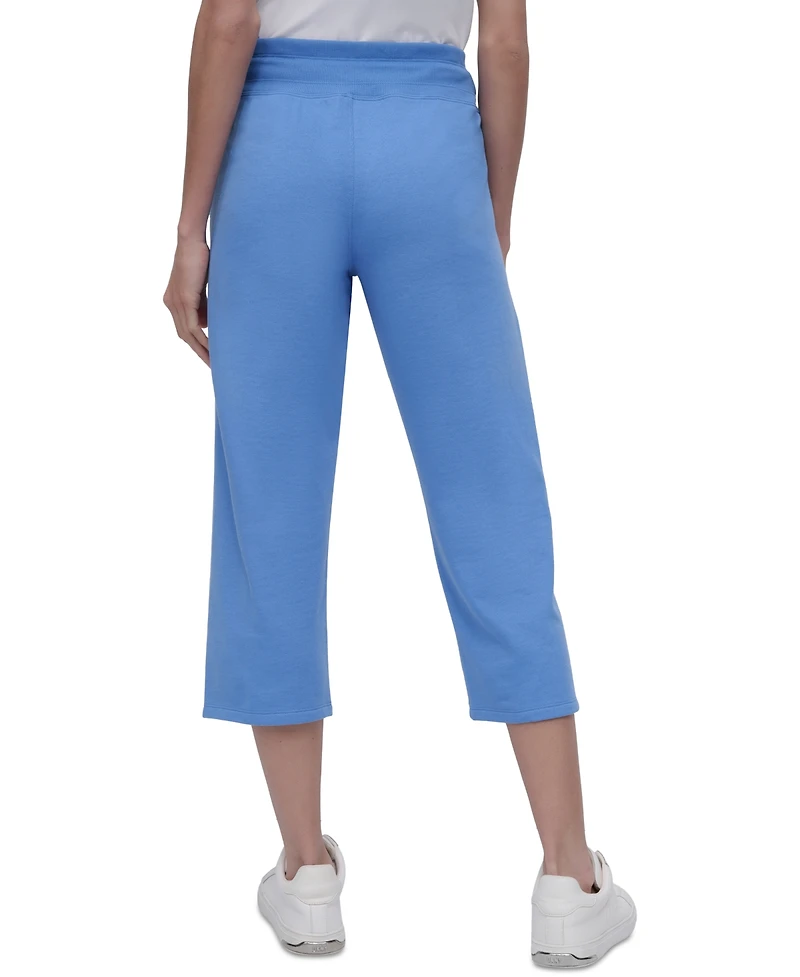 Dkny Sport Women's Studded-Logo Cropped Pants