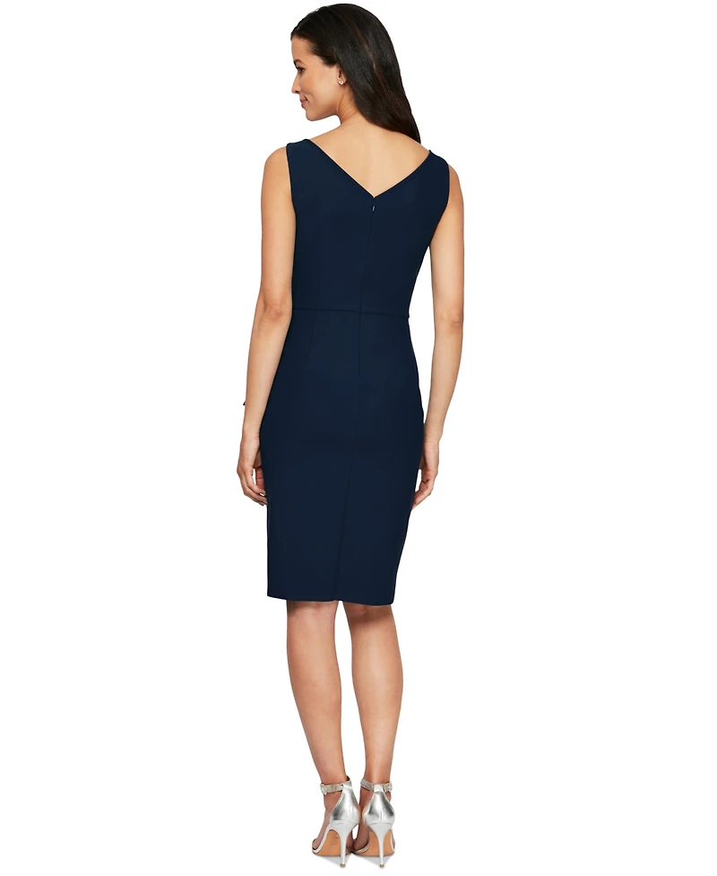 Alex Evenings Compression Embellished Ruched Sheath Dress