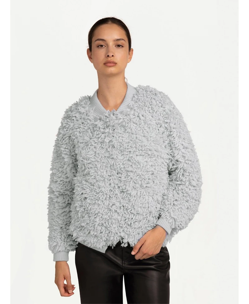 Gobi Cashmere Women's Loop-Stitch Cardigan