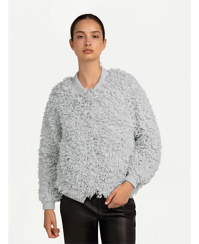 Gobi Cashmere Women's Loop-Stitch Cardigan