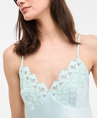 I.n.c. International Concepts Women's Lace-Trim Satin Cami Flutter Short Set, Exclusively at Macy's