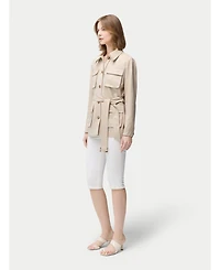 Gobi Cashmere Women's Belted Safari Jacket