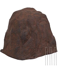 Outdoor Polyresin Landscape Rock Septic Cover with Stakes