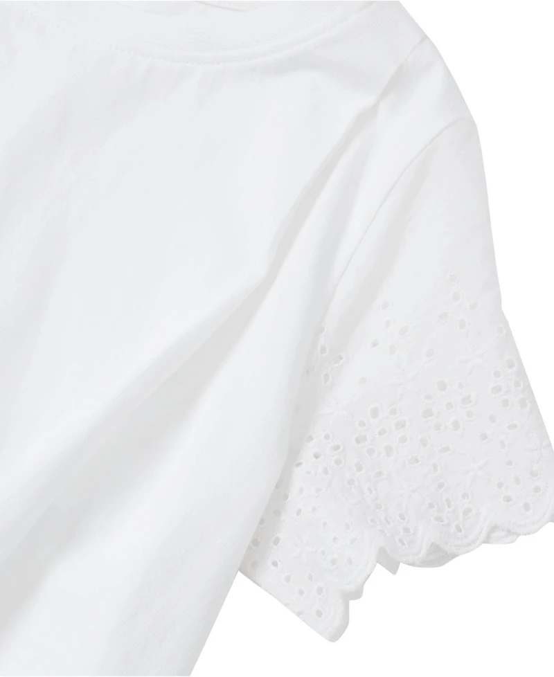 Lands' End Girls Short Sleeve Knotted Tee