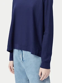 Gobi Cashmere Women's Boatneck Cotton Silk Cashmere Blend Sweater