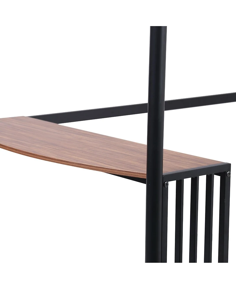 Metal Loft Bed with Desk – Space-Saving Design
