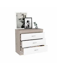 Modern Three-Drawer Dresser for Small Spaces and Home Organization