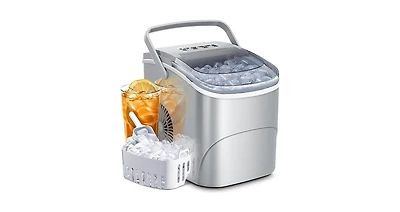 Zafro Countertop Ice Maker with Handle, Produces