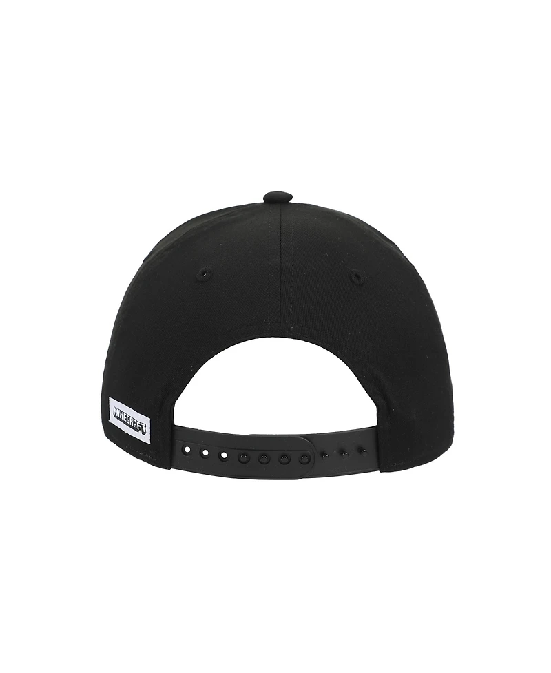 Minecraft Boys Survival Mode Youth Gray & Black Traditional Adjustable Hat