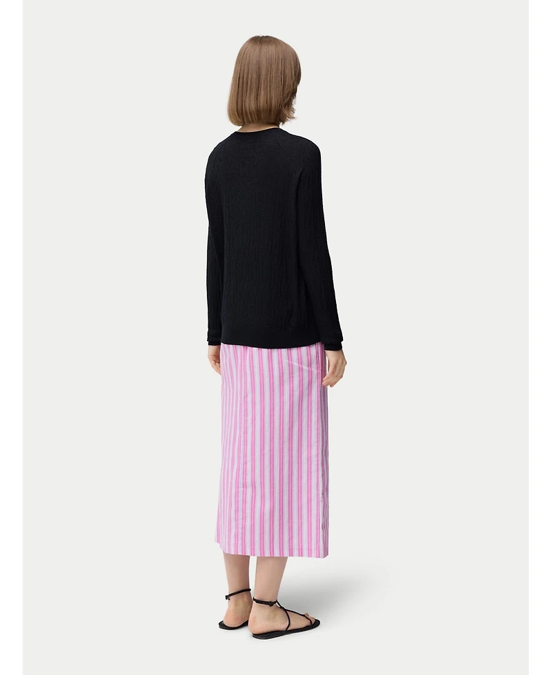 Gobi Cashmere Women's Silk Cashmere Textured Sweater