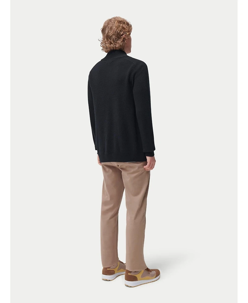 Gobi Cashmere Men's High Neck Full-Zip Cashmere Cardigan
