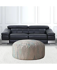 Canvas Round Polka Dots Pouf Cover for Living Room and Bedroom Decor