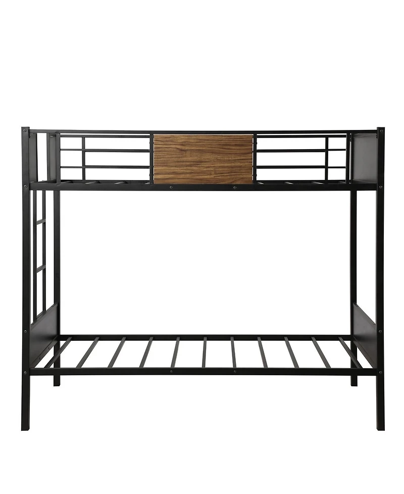 Space-Saving Bunk Bed Frame for Kids Adults and Guest Rooms