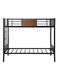 Space-Saving Bunk Bed Frame for Kids Adults and Guest Rooms