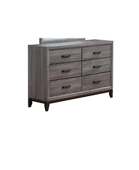 Functional Manufactured Wood Six-Drawer Chest for Closet or Guest Room