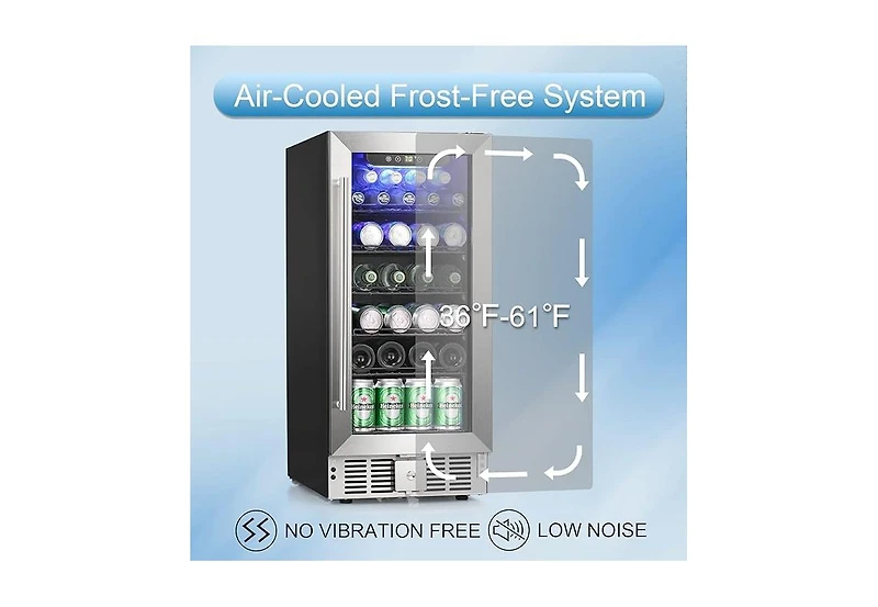 Zafro 15 Inch Beverage Refrigerator Cooler