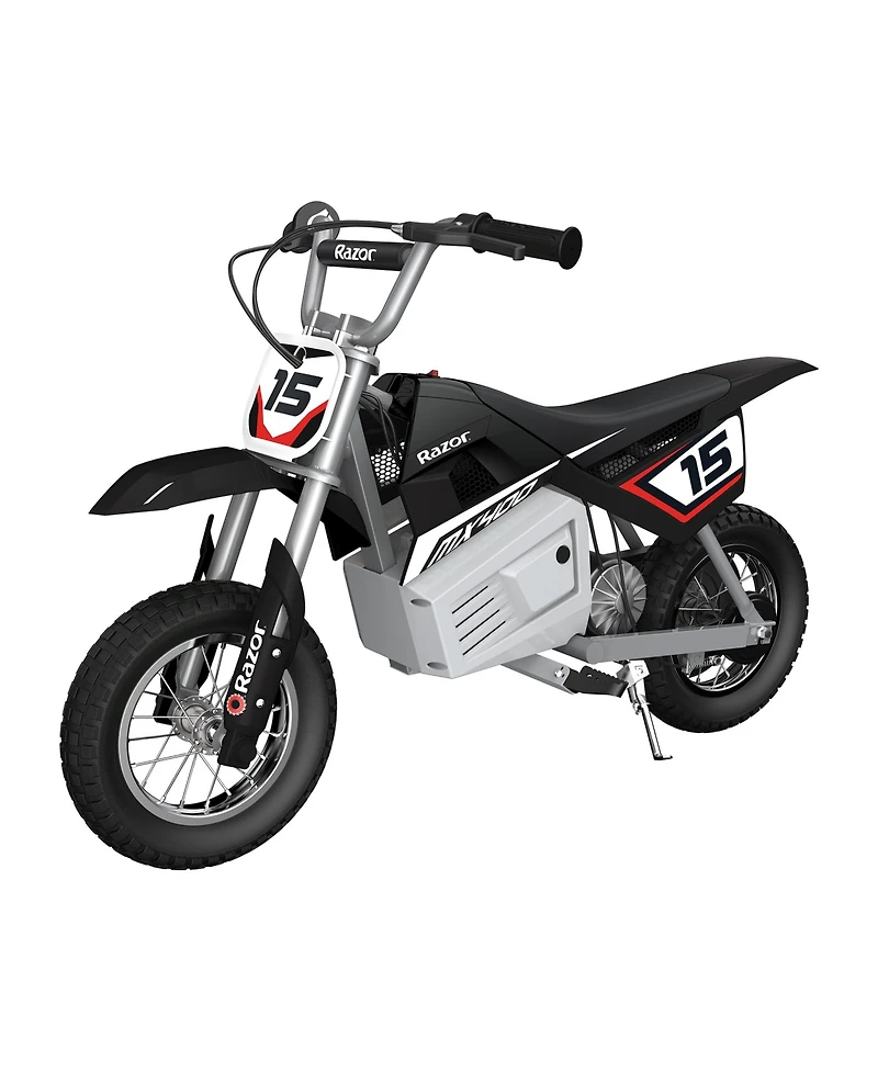 Razor MX400 Dirt Rocket Electric Motocross Motorcycle Bikes, 1 Black & 1 White