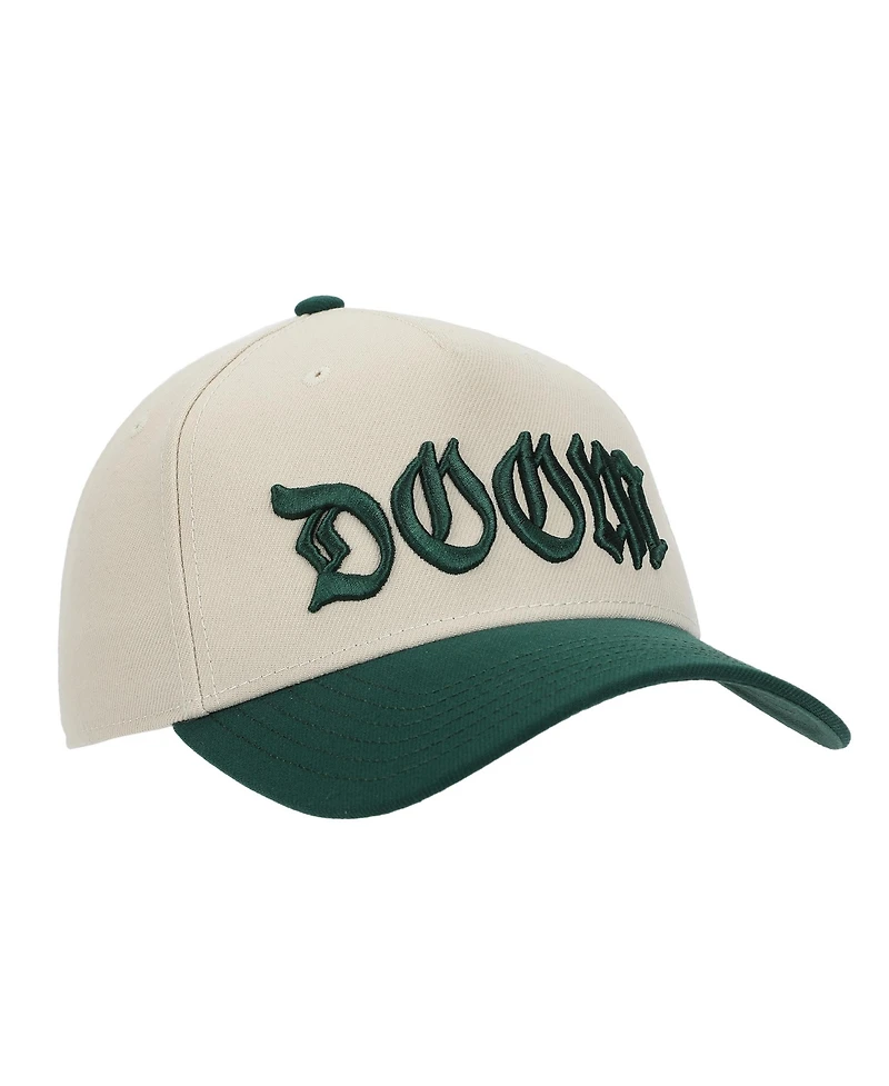 Marvel Men's Universe Dr. Doom Off-white & Green A-Frame Snapback Hat