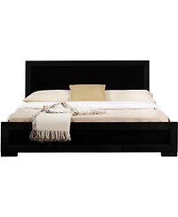 Bed Frame Solid and Manufactured Wood – Durable Construction