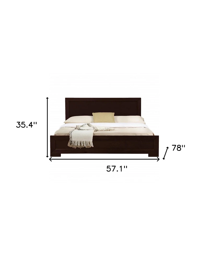 Bed Frame in Solid and Manufactured Wood – Durable Construction